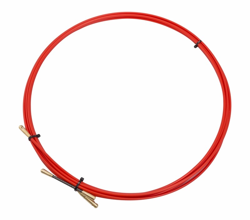Протяжка 47-1003 ∙ Протяжка кабельная REXANT (мини УЗК в бухте), стеклопруток, d=3,5 мм, 3 м, красная