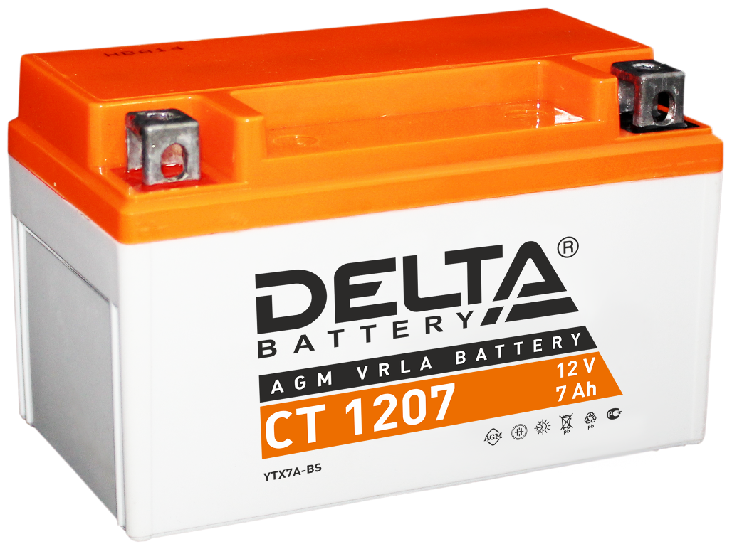 Аккумуляторная батарея CT 1207 ∙ Аккумулятор 12В 7 А∙ч